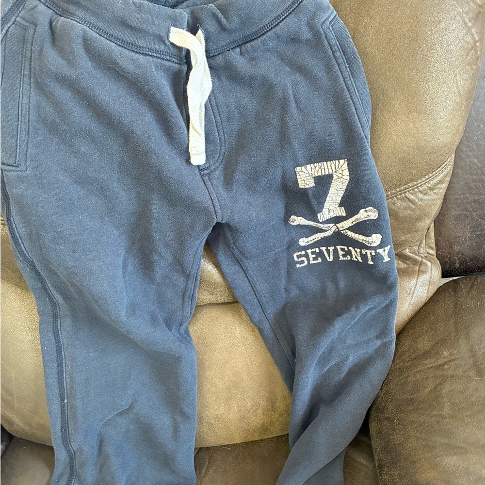 Seventy Kids Navy Joggers with White Accents